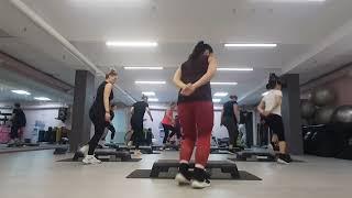 СТЕП АЭРОБИКА ЦЕЛАЯ ТРЕНИРОВКА  STEP AEROBICS