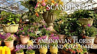 Incredibly Beautiful Scandinavian Florist Greenhouse and Cozy Cafe in Stockholm 