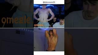 Flexing with other gym bros on Omegle #omegle #gymbro #bodybuilding