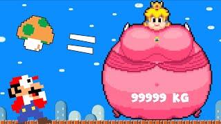 Mario LOVE Fat Princess Peach Maze in Pixel game - Mario Bros.