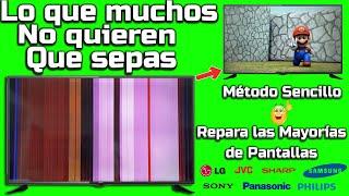 Repara las mayoría de pantalla con rayas horizontal y vertical  método sencillo No importa la marca