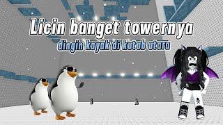 LICIN SIH TAPI LUCU DIKEJAR PINGUIN SLIPPERY TOWER