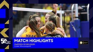 Highlights  Sweden vs. Belgium - CEV Volleyball European Golden League 2023