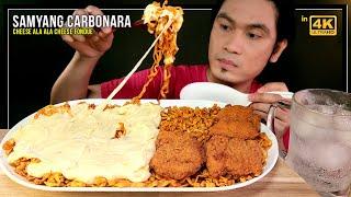 Samyang Carbonara Cheese Fondue Mukbang Malaysia CHEESE LELEH HABIS