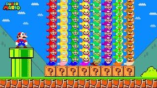 Super Mario Bros. but There are MORE Custom Power Moon All Enemies Characters