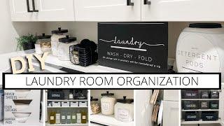 DIY SMALL LAUNDRY ROOM ORGANIZATION  DECORATING IDEAS  SATISFYING ORGANIZATION IDEAS  LAUNDRY DIY