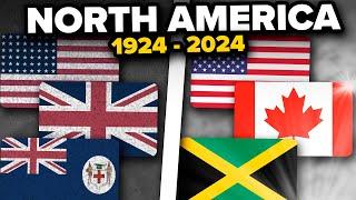 Evolution of ALL North American Flags Over Last 100 Years 1924-2024