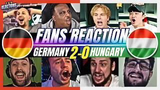FOOTBALL FANS REACTION TO GERMANY 2-0 HUNGARY  EURO 2024
