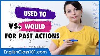 Learn English  Used to vs Would for Past Actions