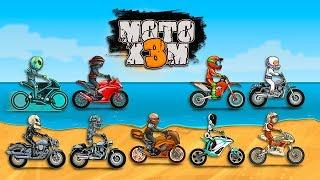 Moto X3M All Bikes Unlocked All Levels 3 Stars