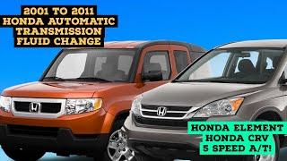 Honda Automatic Transmission Fluid Change 5 Speed At Honda crv Honda Element