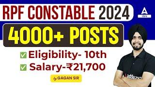RPF New Vacancy 2024 Punjab  4000+ Posts  RPF Constable Eligibility Salary