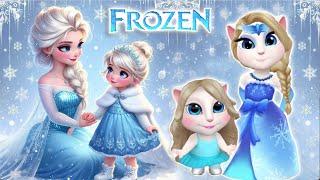 My talking Angela 2  Frozen  Mothersday - Elsa   cosplay