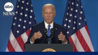 Watch President Bidens full high-stakes press conference