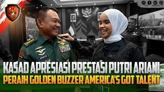 Kasad Apresiasi Prestasi Putri Ariani Peraih Golden Buzzer Americas Got Talent  Kartika Channel