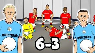 Man City vs Man United6-3 Goals Highlights Haaland Foden Hat-Trick