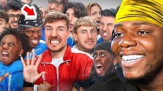 MrBeast 50 YouTubers Fight For $1000000 REACTION