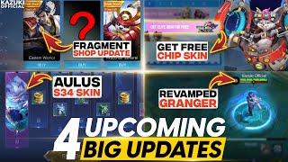 ALL 4 UPCOMING BIG UPDATES  FRAGMENT SHOP  REVAMPED GRANGER  FREE ELITE SKIN & S34 SKIN