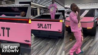 Sauce Walka Shows Off His New Cyber Truck After Getting It Customized