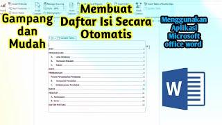 Cara Membuat Daftar Isi Otomatis Mudah dan Simpel di Microsoft Word 2010 keatas