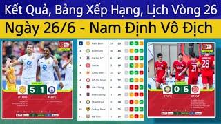  Kết Quả Bảng Xếp Hạng Vòng 25 V.League 2024 Ngày 266  Nam Định Vô Địch Nghệ An Dễ Đá Playoff