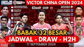 Jadwal 32 Besar China Open 2024 Hari 1