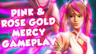 Pink & Rose Gold Mercy Gameplay - Overwatch 2