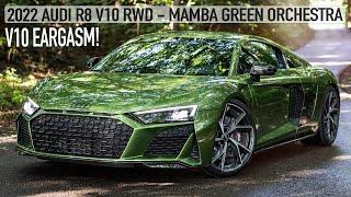 MAMBA GREEN ORGASMIC SOUNDS 2022 AUDI R8 V10 RWD - BEFORE THE PRODUCTION ENDS - IN DETAILS - 4K