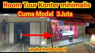 ROOM TOUR KONTER KECIL  IDE USAHA KONTER MINIMALIS CUMA MODAL 3JT BISA BUKA KONTER