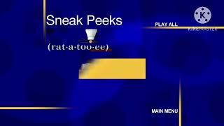 Sneak Peeks Menu to Cars 2006 DVD but it’s a filmreel one