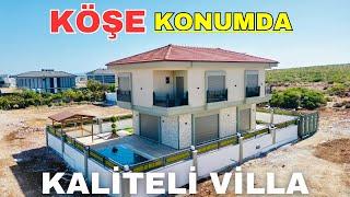 Köşe Konumda Park Cepheli Müstakil Harika Villa Turu Didim Merkezde E-870