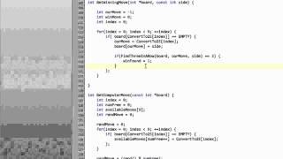 Beginning C Programming - Part 36 - Tic Tac Toe #7 - Adding AIa - Comp Finds Winning Moves