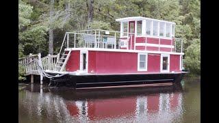 Enjoy this Virginia lake from the comfort of a luxury tugboat