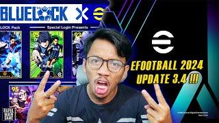 KOLABORASI BLUE LOCK GAMEPLAY LEBIH MANTAP? EFOOTBALL 2024 UPDATE 3.4 - EFOOTBALL 2024 GAMEPLAY