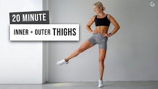 20 MIN TONED INNER AND OUTER THIGHS Workout - No Repeat No Equipment