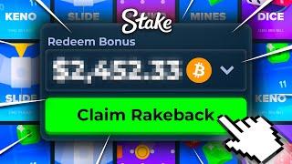 I GAMBLED MY RAKEBACK ON STAKE AND HIT THESE CRAZY WINS...