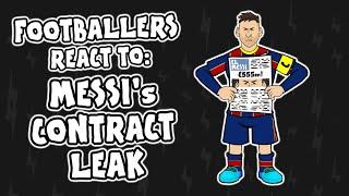 Footballers REACT to Messis LEAKED contract