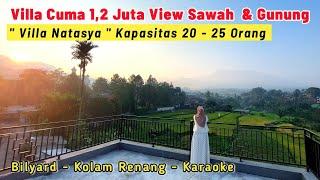 VILLA MURAH CUMA 12 JUTA KAPASITAS 25 ORG  Villa Natasya Batulayang Puncak Bogor
