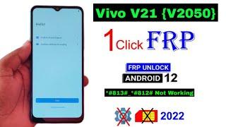 Vivo V21 Frp Bypass Android 12  Vivo V21 V2050 Google Account Remove Without Pc  August 2022