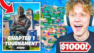 I Hosted a $1000 CHAPTER 1 Tournament in Fortnite OG Fortnite Map