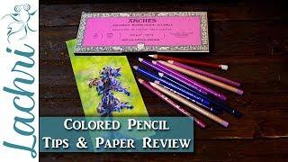 Arches Paper Review & Colored Pencil Tips -  Lachri