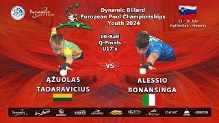 Day 4 Youth The 10-ball discipline Dynamic Billard European Pool Championships Youth 2024.