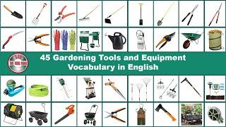 45 Gardening Tools and Equipment Vocabulary in English - Bob The Tool Man