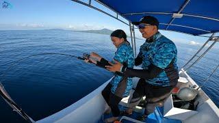 REVIEW PRAHU BARU️️  PERDANA TURUN LADY ANGLER KEWALAHAN LAWAN IKAN LAUT DALAM.