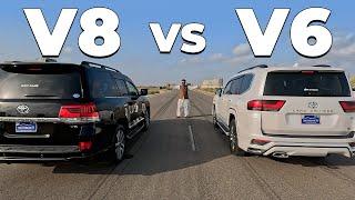 Drag Race  V8 vs V6  LC200 vs LC300  PakWheels