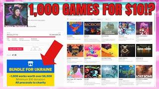 10 games from itch.io Bundle for Ukraine