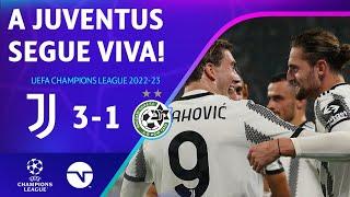 VLAHOVIC E RABIOT MARCAM JUVENTUS VENCE E RESPIRA JUVENTUS 3 X 1 MACCABI HAIFA  CHAMPIONS 2223