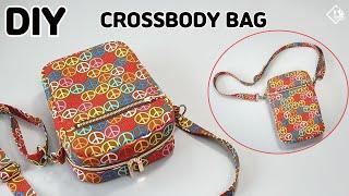 DIY DOUBLE ZIPPER CROSSBODY BAG  Mini shoulder bag  sewing tutorial Tendersmile Handmade