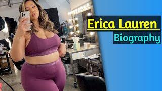 Erica Lauren Curvy Plus size model Outfit idea Fashion Bio wiki Age height weight #instagramstar
