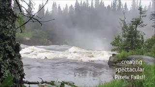 Canoe trip on the Grass River Manitoba Canada Wabowden to Paint Lake